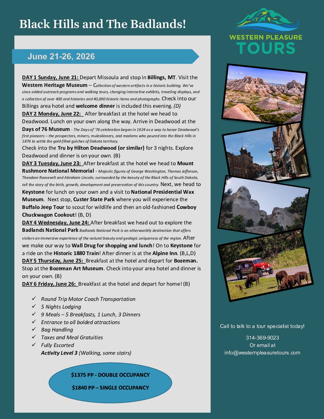 Black Hills and the Badlands